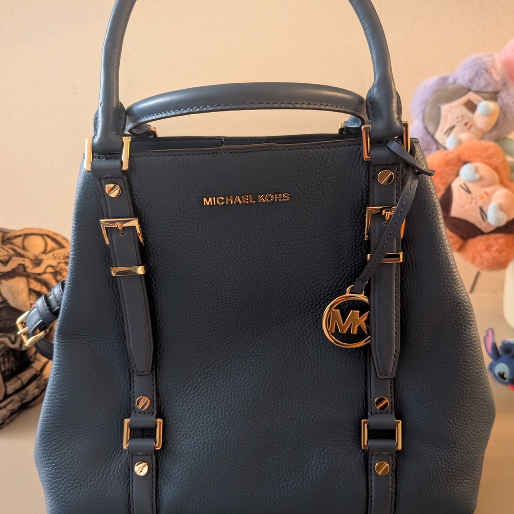 Michael Kors Blue Leather Handbag